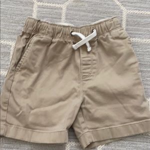 Boys pull on shorts